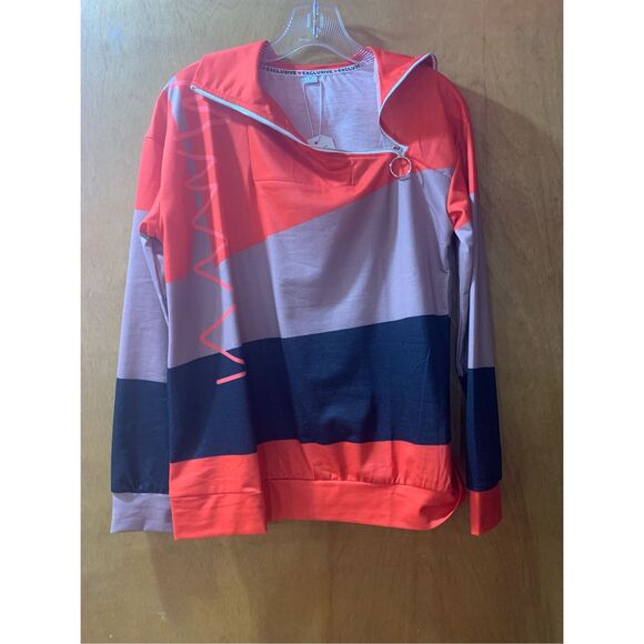 Multi Color Women’s Pullover Sweatshirt #fall #light weight - Picture 1 of 10